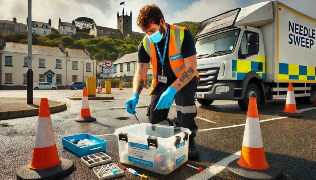 Cleaning up the streets in Cornwall